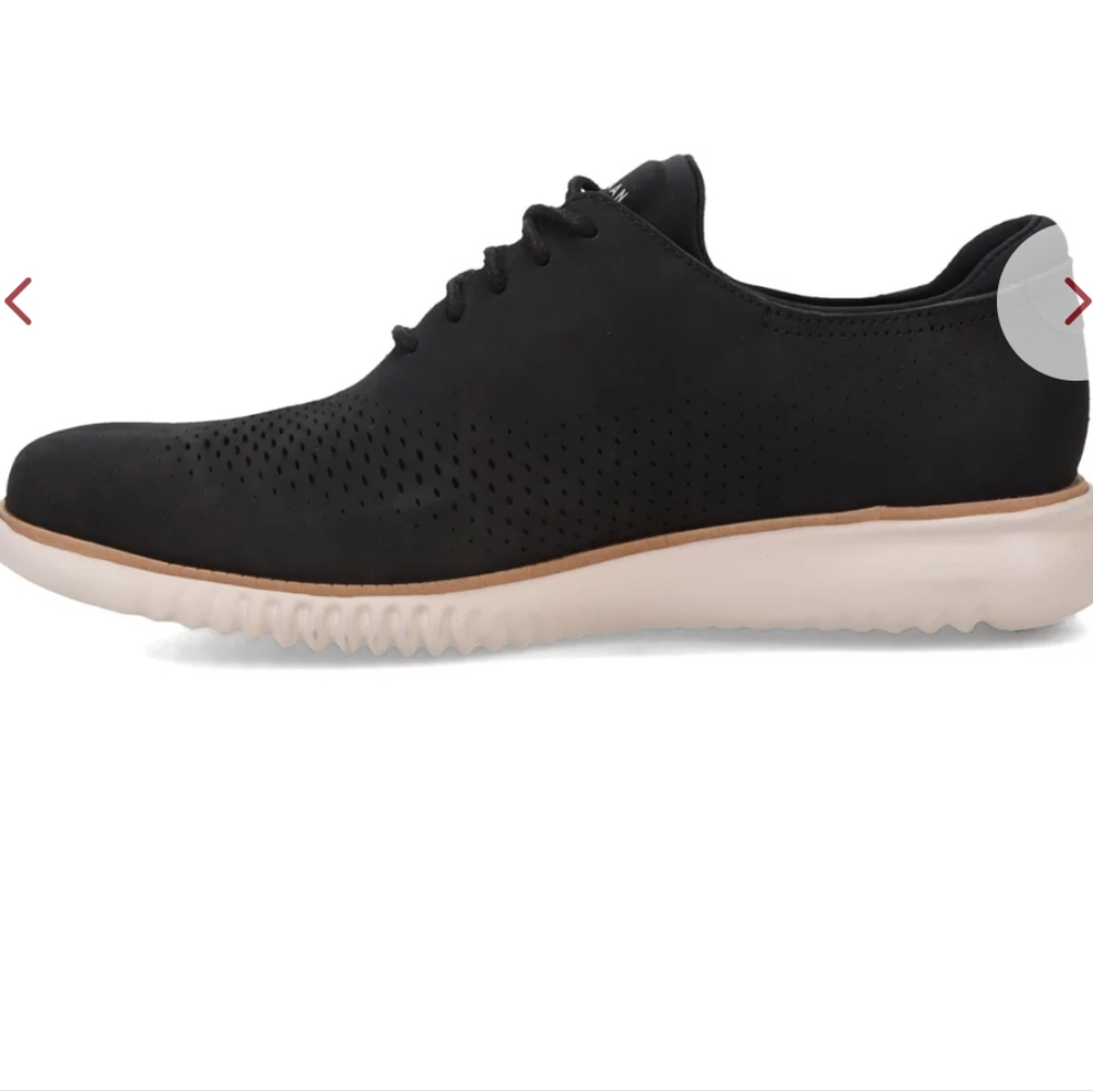Cole Haan 2.0 ZEROGRAND LASER WING Black Leather Oxfords Loafers Size‎ 10.5 Wide - Picture 4 of 15